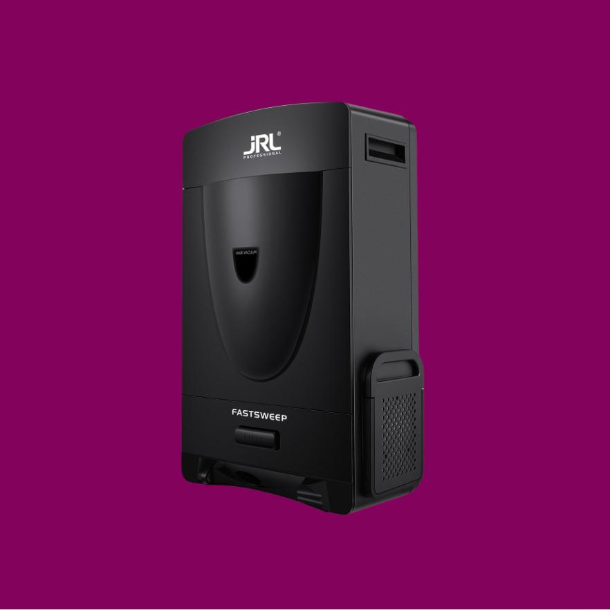 JRL Fastsweep Stationary Vacuum – touchless, high-powered salon and barbershop floor vacuum for effortless cleanup and maintenance.