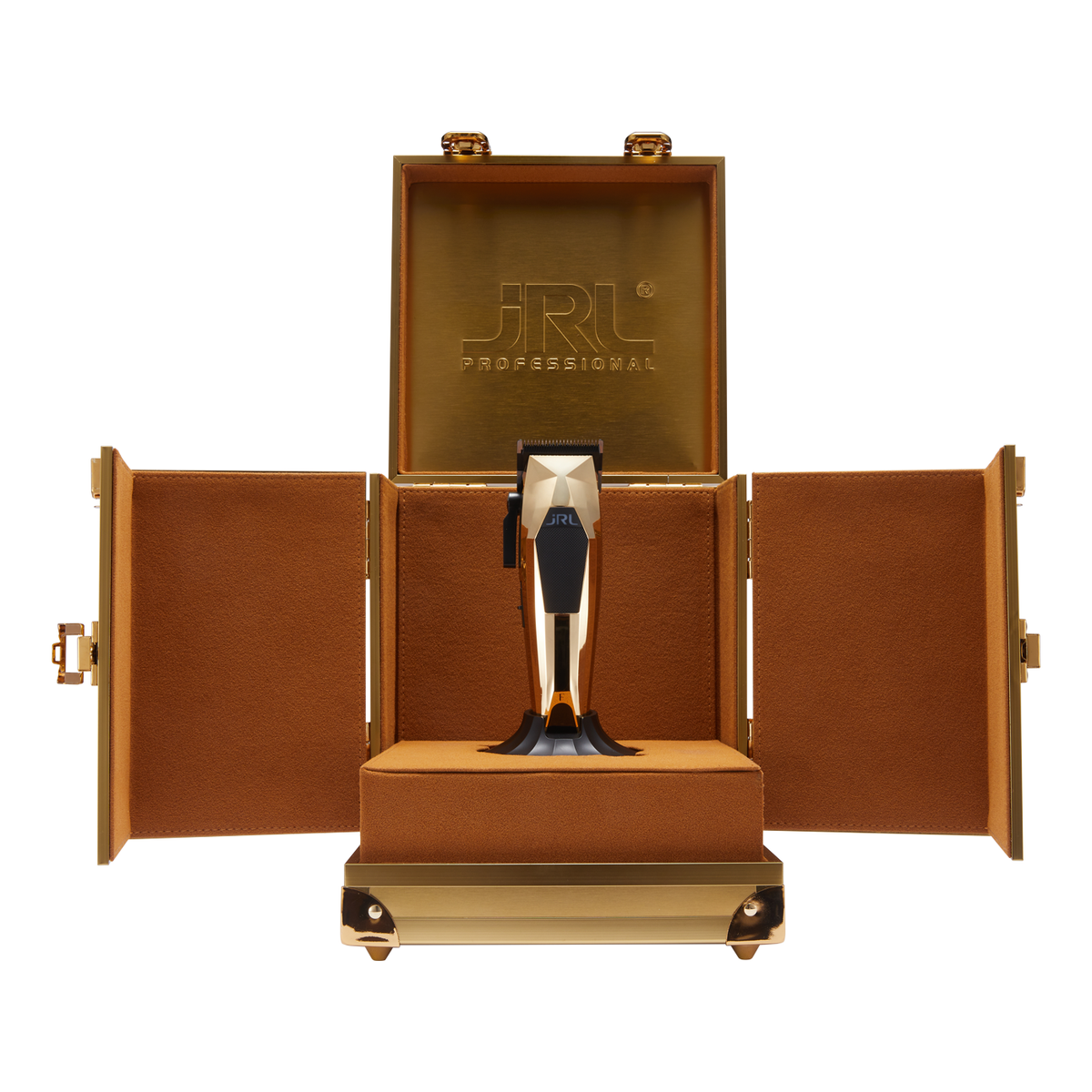 JRL 3000C Gold Limited Edition compact cordless clipper with fade blade, view 3